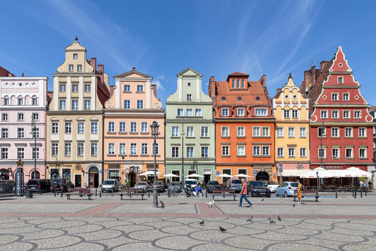 Prywatne Studio Dla 4 Osob Z Widokiem Na Rynek I Plac Solny! 弗罗茨瓦夫 外观 照片